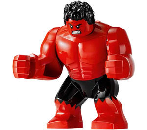 LEGO Röd Hulk med Rotatable Huvud Minifigur