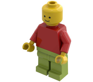 LEGO Rood IKEA BYGGLEK Minifiguur