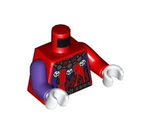 LEGO Red Jestro (70316) Minifig Torso (973 / 76382)