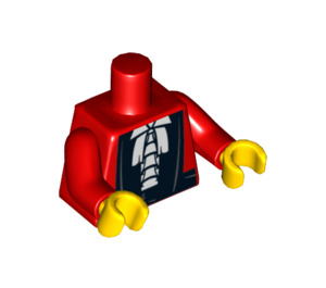 LEGO rot Judge Torso (973 / 88585)