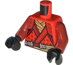 LEGO rouge Kai - Crystalized Torse (973)
