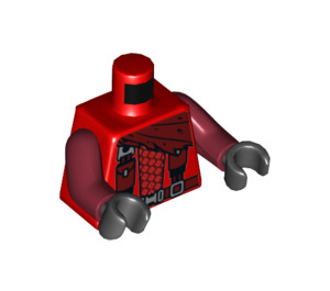 LEGO Red Kai - Dragon Master Minifig Torso (973 / 76382)