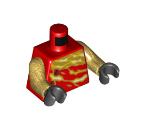 LEGO Czerwony Kai FS Minifigurka Tułów (973 / 76382)