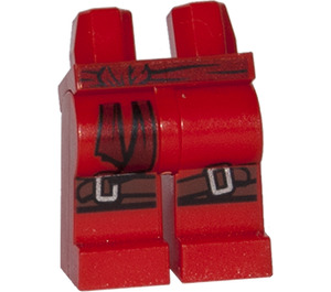 LEGO Rot Kai Beine mit Rot sash (3815 / 26563)