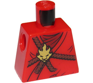 LEGO rouge Kai Torse sans bras (973)