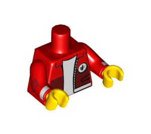 LEGO Červená Kai s Červená Bunda Minifigurka Trup (973 / 88585)