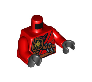 LEGO Red Kai with Scabbard Minifig Torso (973 / 76382)