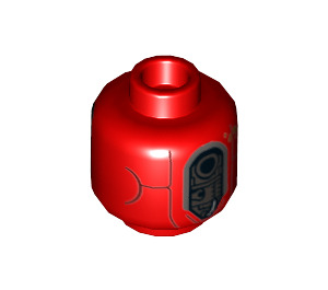 LEGO Red Kessel Operations Droid Minifigure Head (Recessed Solid Stud) (3626 / 38499)