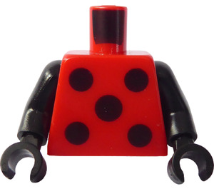 LEGO rot Ladybird Girl Minifig Torso (973)