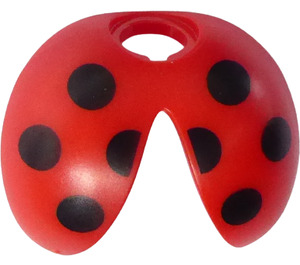 LEGO Red Ladybug Wings with Black Dots (69948)