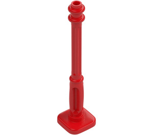 LEGO Rood Lantarenpaal 2 x 2 x 7 met 4 basisgroeven (11062)