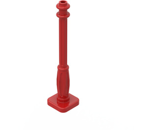 LEGO Rosso Lampione 2 x 2 x 7 con 6 scanalature alla base (2039)