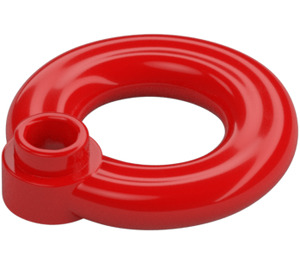 LEGO Rot Lifebuoy mit Hollow Noppe (30340)