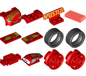 LEGO rouge Lightning McQueen - rouge