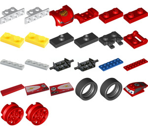 LEGO rouge Lightning McQueen - Rust-eze capuche