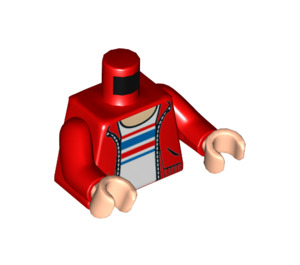 LEGO Red Maisie Lockwood Minifig Torso (973 / 76382)