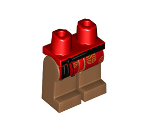 LEGO rot Man im Chinese Rat Costume Minifigure Hüften und Beine (3815 / 67522)