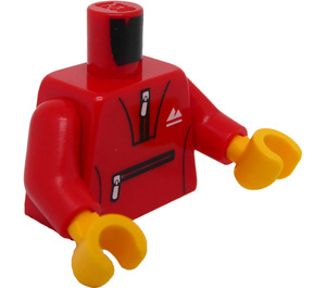 LEGO Červená Muž v Červená Tracksuit Minifigurka Trup (973 / 76382)