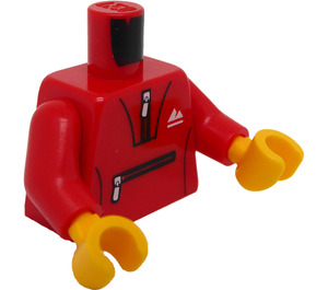 LEGO Red Man in Red Tracksuit Minifig Torso (973 / 76382)