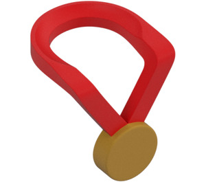 LEGO Red Medal with Gold Medallion (10099 / 85823)