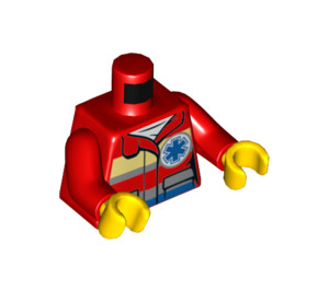 LEGO Red Medic Minifig Torso (973 / 76382)