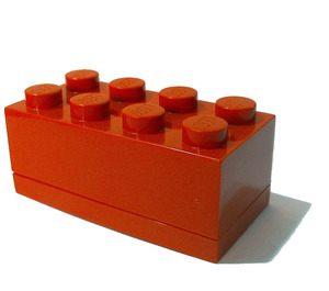 LEGO Red Mini 2x4 Storage Brick (4012)