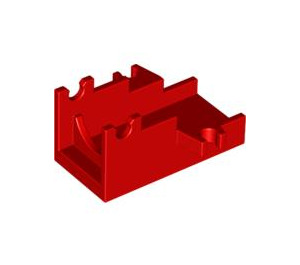 LEGO Red Minifig Cannon 2 x 4 Base (2527)