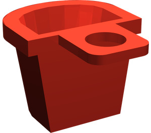 LEGO rouge Minifig Récipient D-Basket (4523 / 5678)