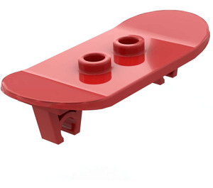 LEGO Red Minifig Skateboard with Two Wheel Clips (45917)