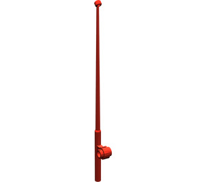 LEGO Rosso Minifigure Attrezzo Fishing Rod (12 Bottoncini) (2614 / 96858)