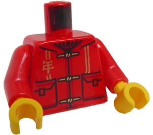 LEGO Červená Minifigurka Trup (973 / 76382)