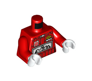 LEGO Röd Minifigur Kropp (973 / 76382)