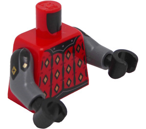LEGO Red Minifig Torso Vampire Knight (973)