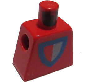 LEGO Rouge Minifigurine Torse sans bras avec Château Rouge/Grey (973)