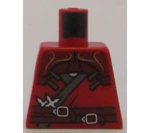 LEGO Red Minifig Torso without Arms with Kai ZX (973)
