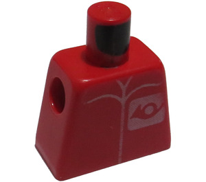 LEGO Rood Minifiguur Torso zonder armen met Postman (973)