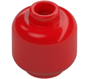 LEGO Red Minifigure Head (Safety Stud) (3626 / 88475)