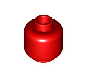 LEGO rot Minifigure Kopf (Sicherheitsbolzen) (3626 / 88475)