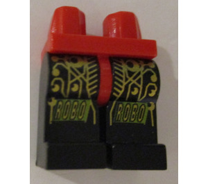 LEGO rot Minifigure Hüften und Beine mit Robo und Circuitry (3815)