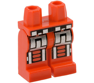 LEGO Rød Minifigur Hofter og ben med Sølv Rustning (3815)