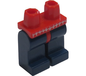 LEGO Red Minifigure Hips and Legs with Spider Web Belt (3815)