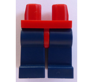 LEGO rouge Minifigure Les hanches avec Dark Bleu Jambes (3815 / 73200)