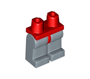 LEGO rot Minifigure Hüften mit Sand Blau Beine (3815 / 73200)