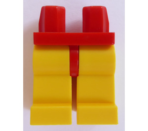 LEGO Rood Minifiguur Heupen met Geel Poten (73200 / 88584)