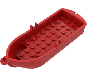 LEGO Rood Minifiguur Row Boot met Oar Holders (2551 / 21301)