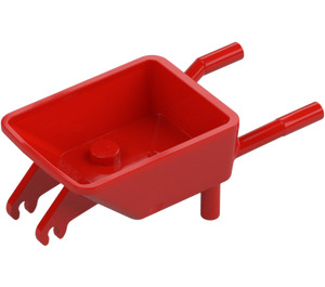 LEGO Červená Minifigurka Wheelbarrow Tělo (65411 / 98288)