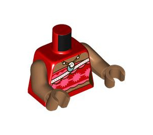 LEGO rot Moana Minifig Torso (973 / 76382)