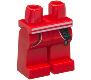 LEGO Rood Monkie Kid - Toerist Minifiguur Heupen en benen (3815 / 90206)