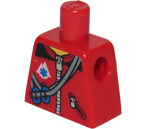 LEGO Rojo Mountain Climber Torso sin brazos (973)