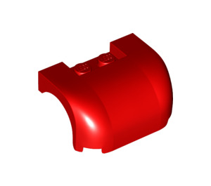 LEGO rouge Garde-boue Bonnet 3 x 4 x 1.7 Incurvé (38224 / 93587)